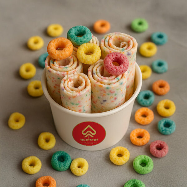 Fruity Loops Colour Cereal  Roll Icecream
